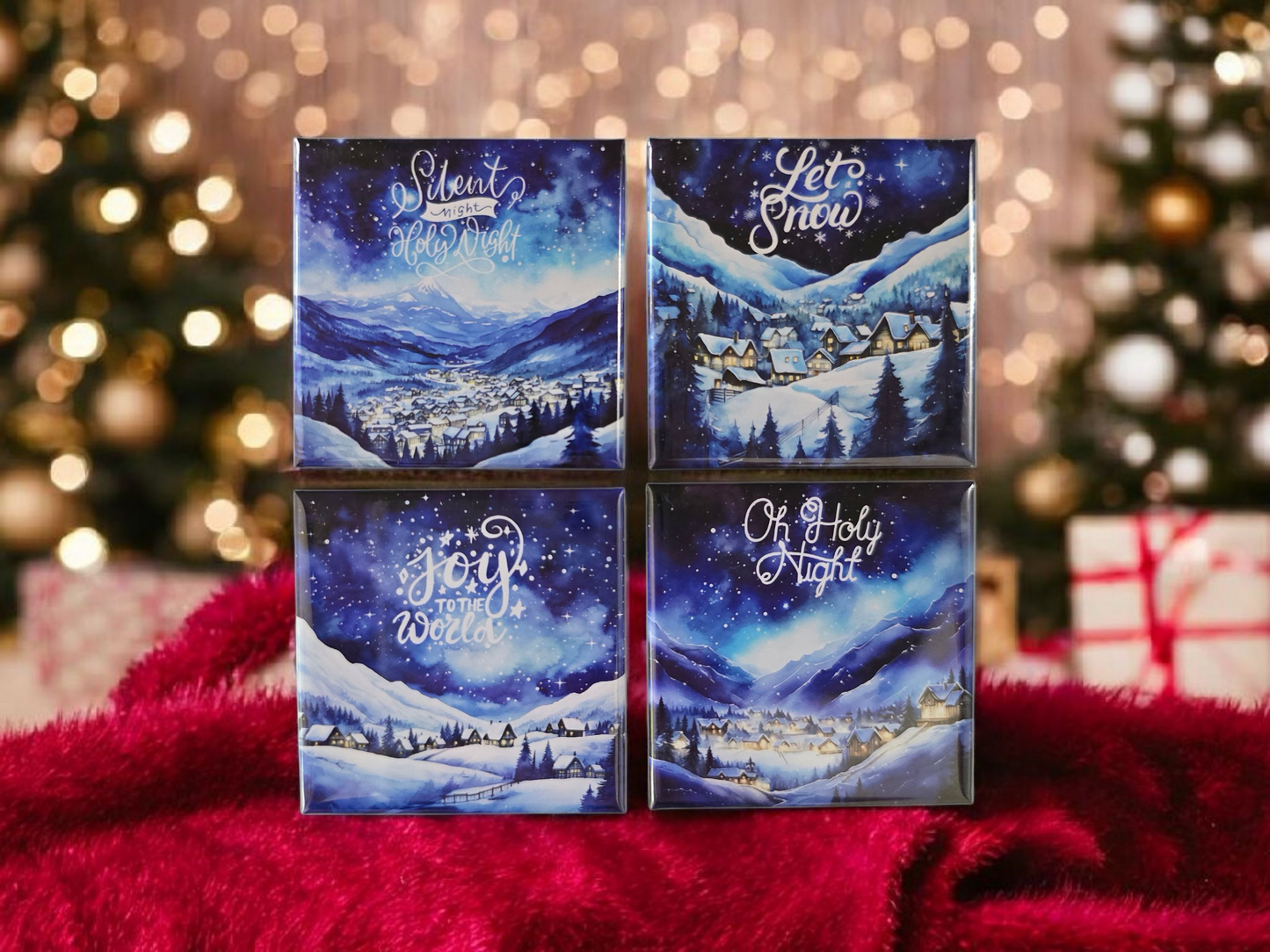 Silent Night Magnet Set