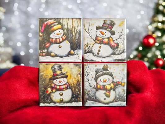 Snowman Magnet Set