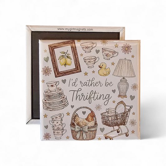 I'd Rather Be Thrifting Magnet