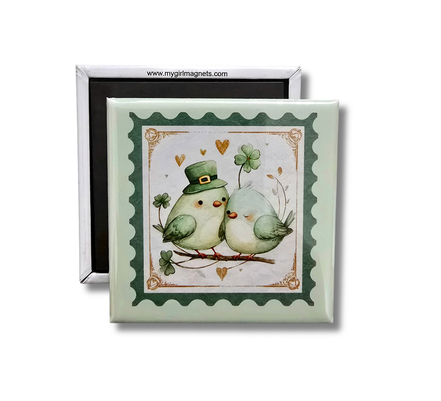 St. Patrick's Day Bird Magnet