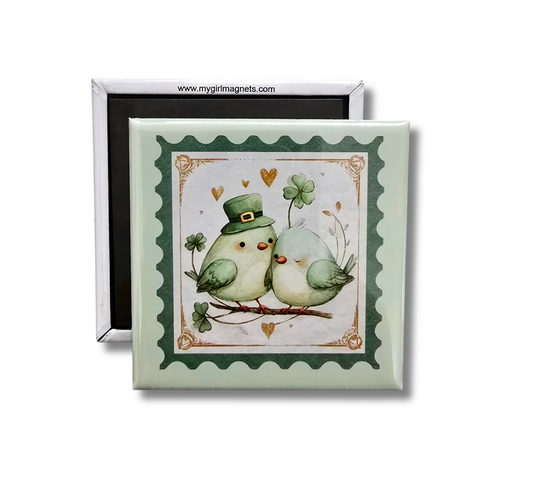 St. Patrick's Day Bird Magnet