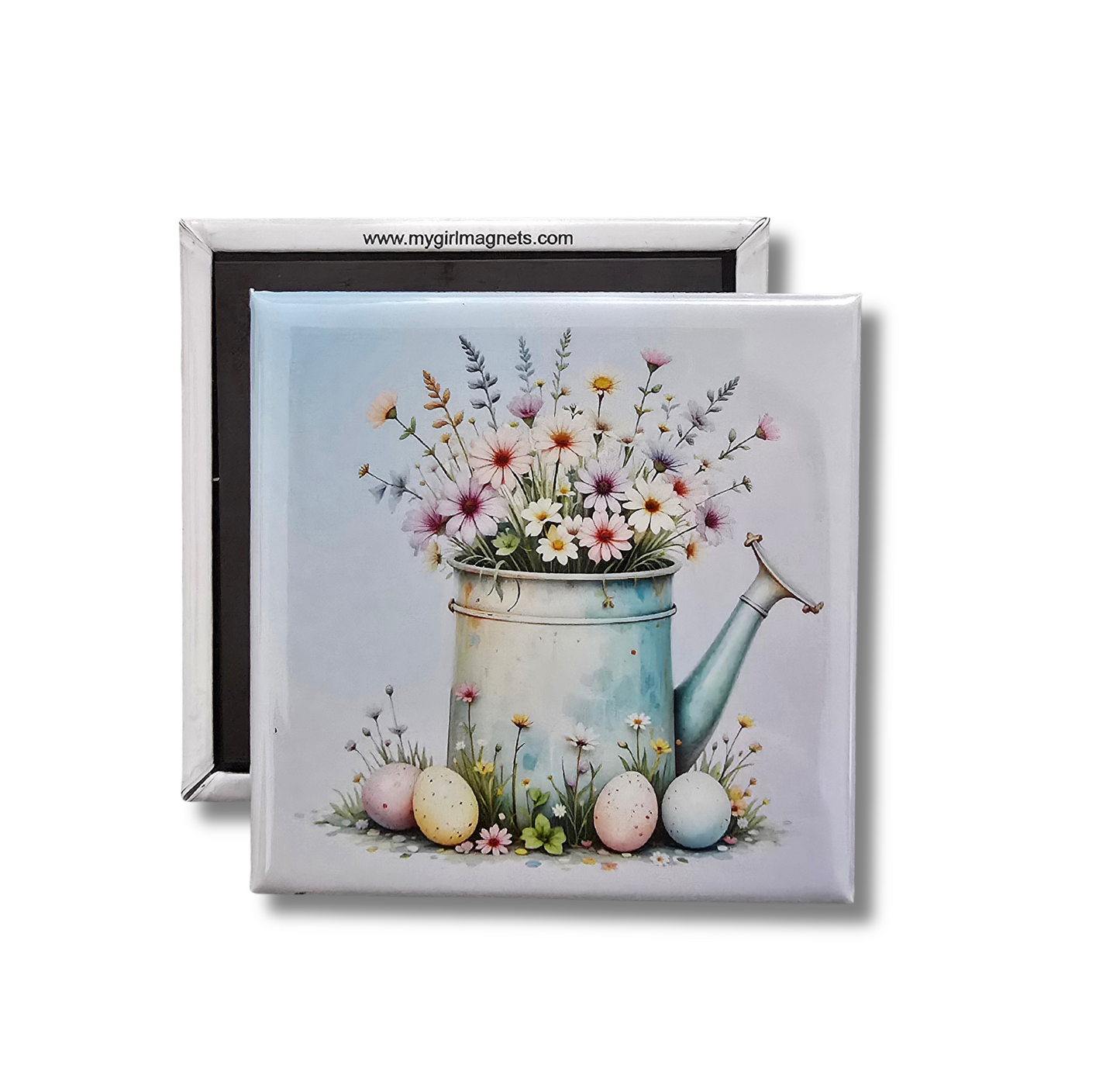 Flower Watering Can Magnet