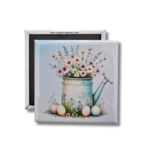 Flower Watering Can Magnet